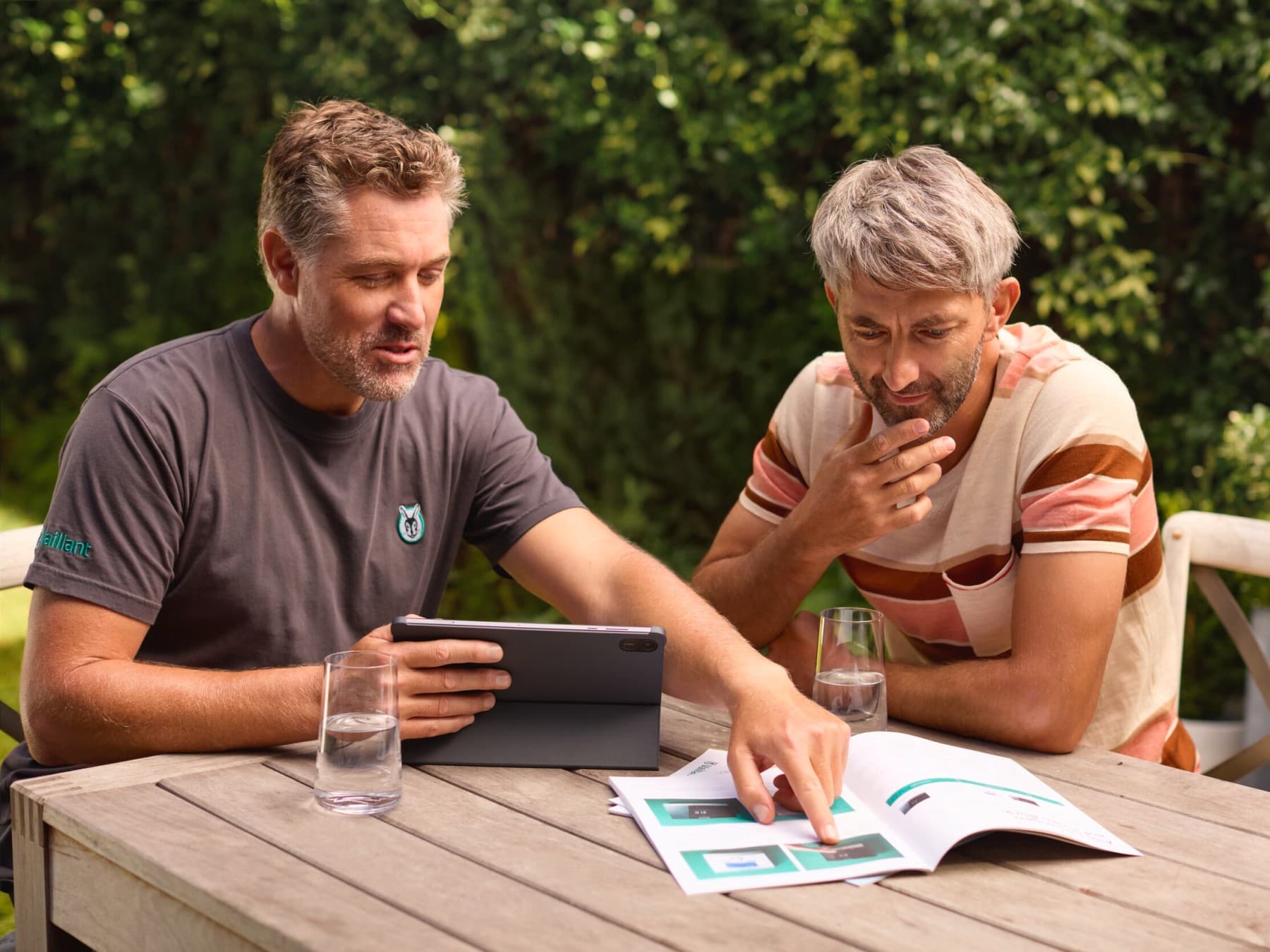 Vaillant szakértő és háztulajdonos beszélgetése
