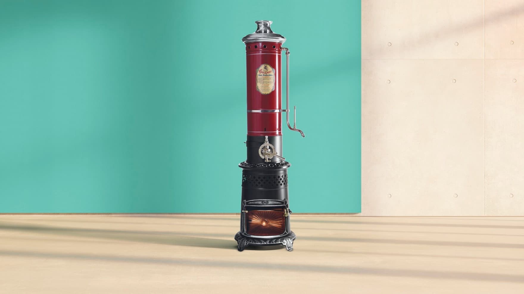 Vaillant innovációja: az első zárt gázüzemű fürdőmelegítő 1894-ből